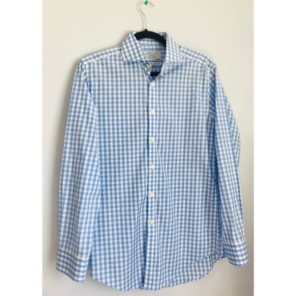 Charles Tyrwhitt Other - Charles Tyrwhitt Blue White Checkered Long Sleeve
